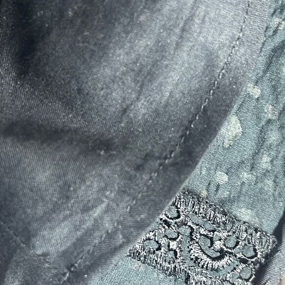 Theory Gwideen Black/Black Embroidered Sleeveless Sheath Dress Sz 4 - Picture 4 of 7